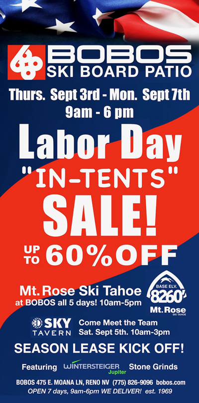 InTent Labor Day Weekend Sale