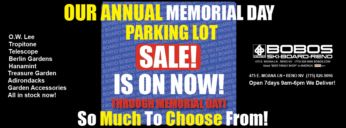Memorial Day Parking Lot Sale NOW!